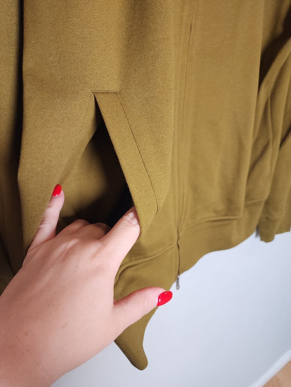 Norse Projects Andreas Track Jacket Zip Up Sweatshirt Olive Green 100% Cotton XL - Picture 13 of 16